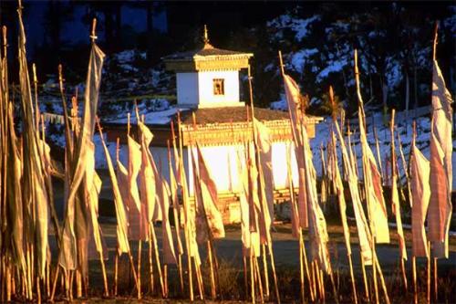 Prayer flags at dochula