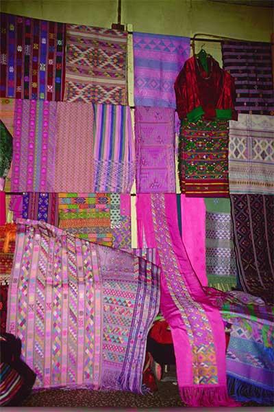 weaving store display of kiras